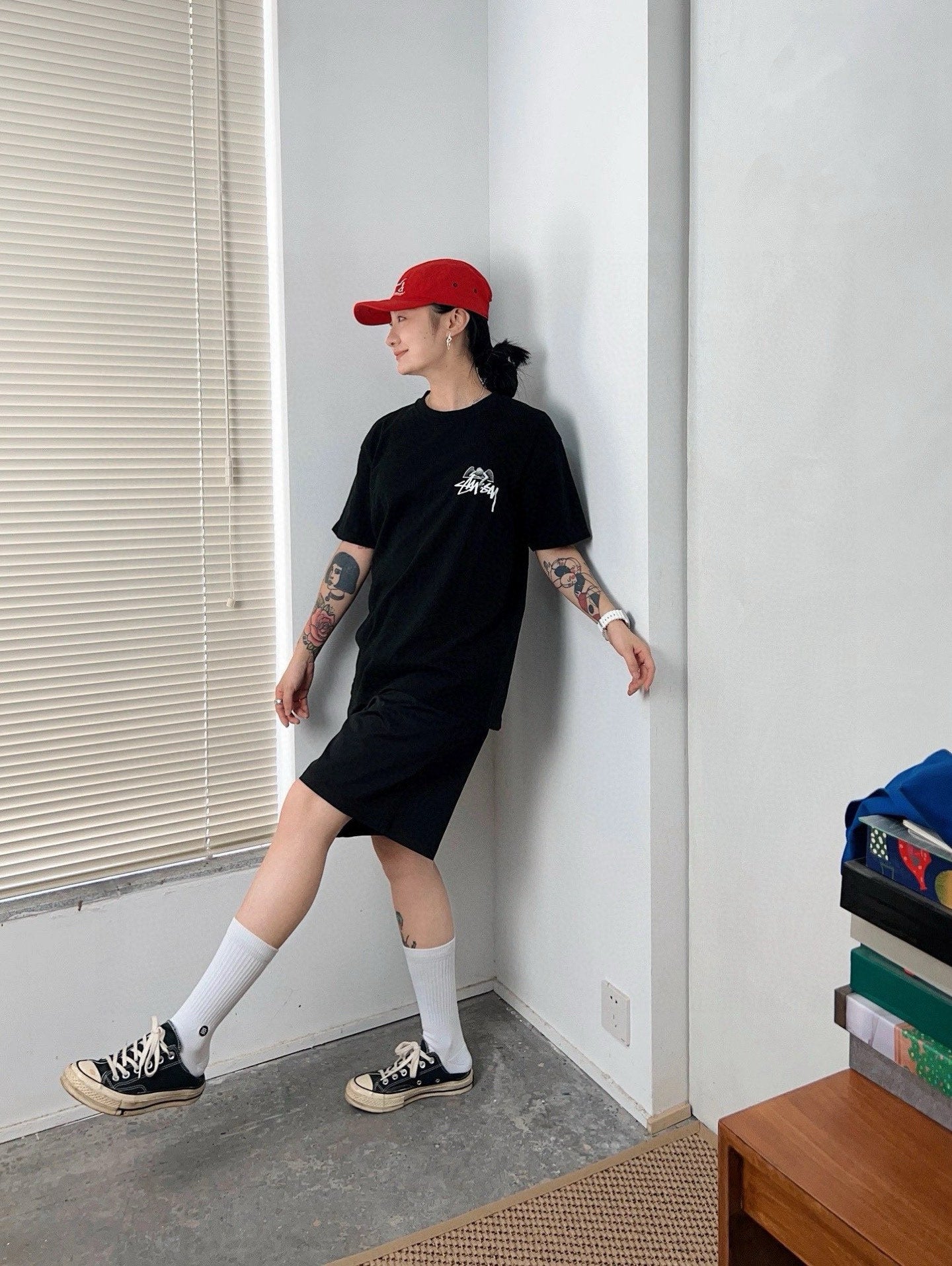 Urban Stussy 8 Ball Angel Graphic T-Shirt