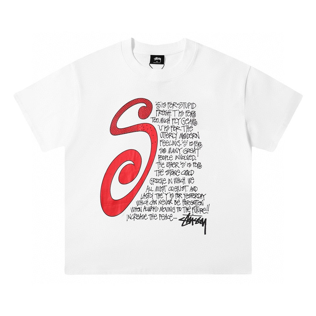 Unisex Stussy S is for Stupid Fresh Graphic T-Shirt