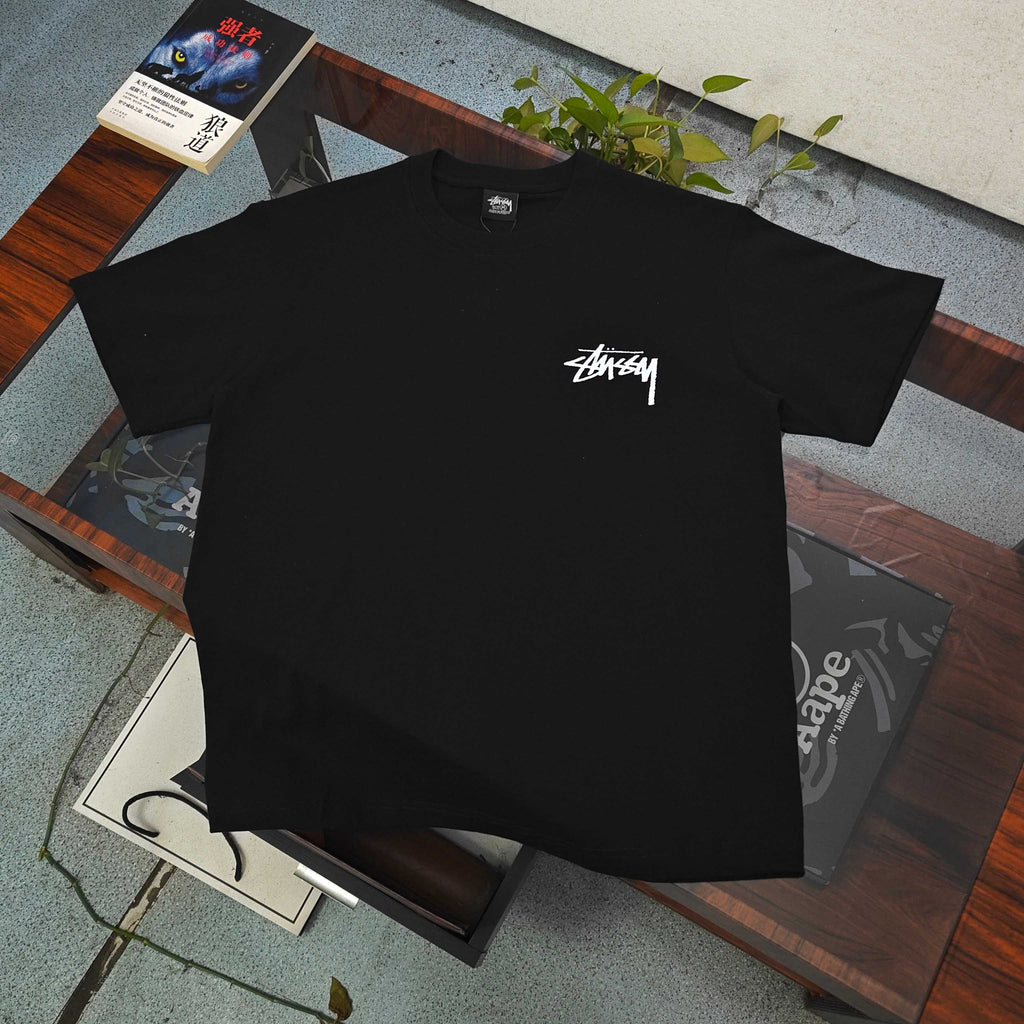 Unisex Stussy Laguna Beach Spiral Graphic T-Shirt