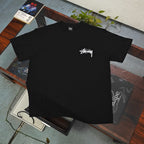 Unisex Stussy Laguna Beach Spiral Graphic T-Shirt
