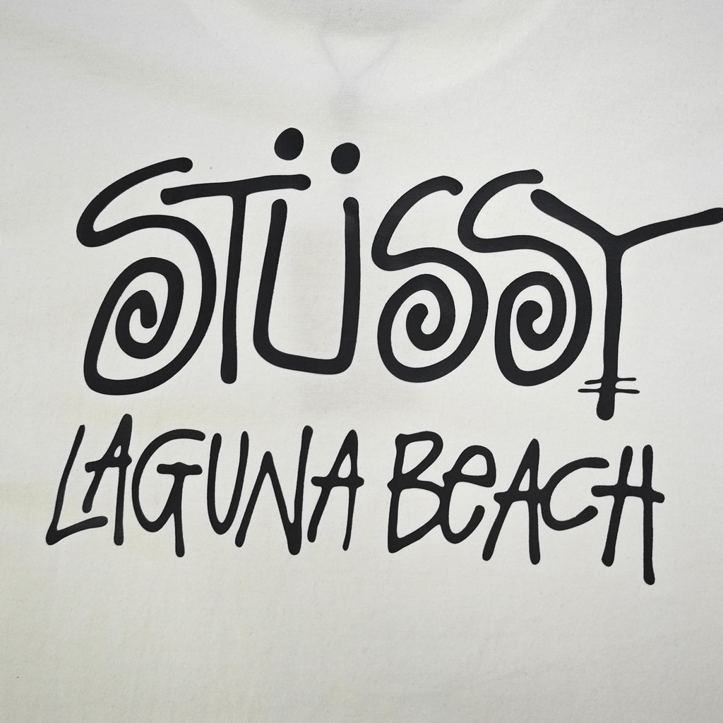 Unisex Stussy Laguna Beach Spiral Graphic T-Shirt