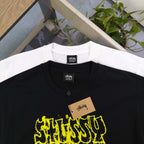Stussy Bulldog & Sketch Art Graphic T-Shirt