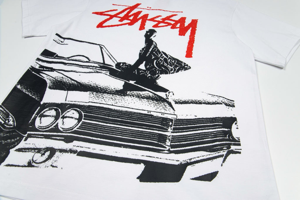 Oversized Stussy Vintage Car Graphic T-Shirt