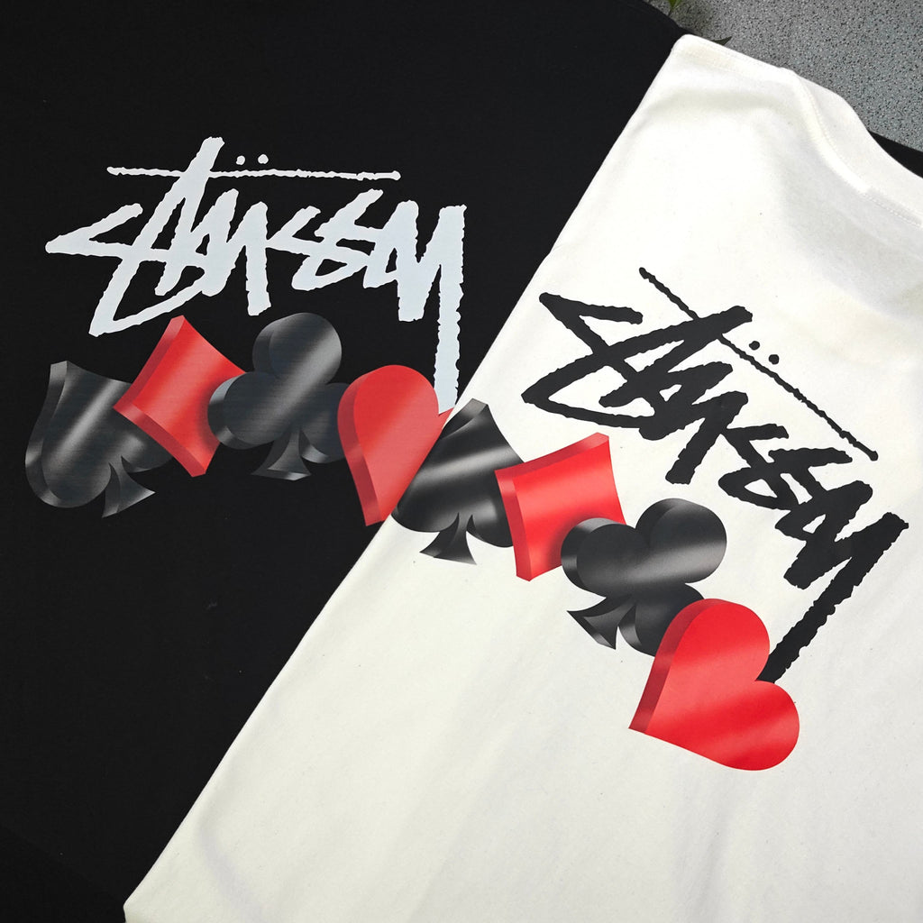 Stussy Playing Card Suits Graphic T-Shirt