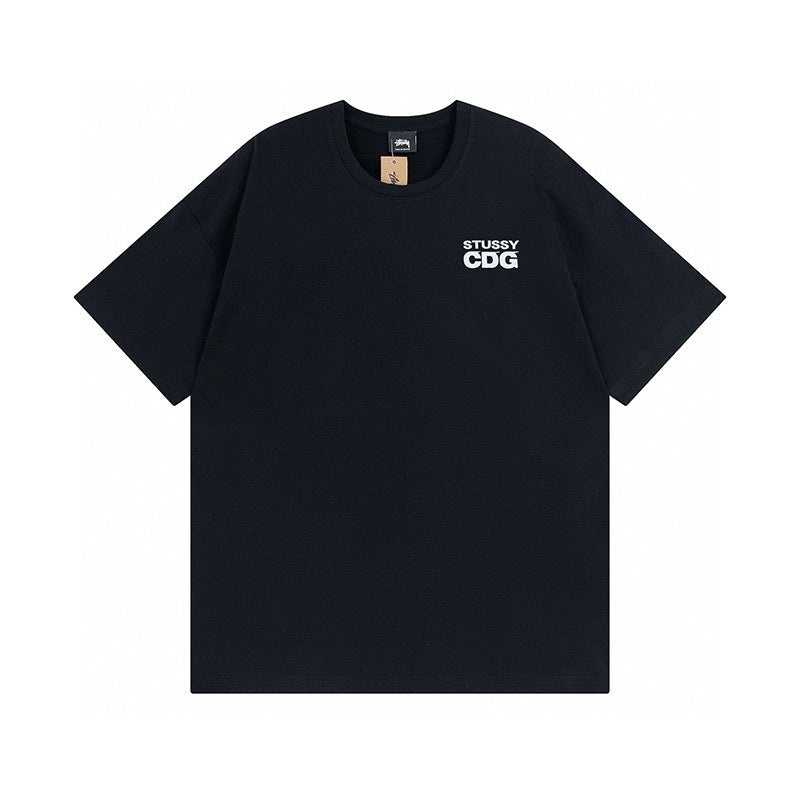 Oversized Stussy CDG Surfman Graphic T-Shirt