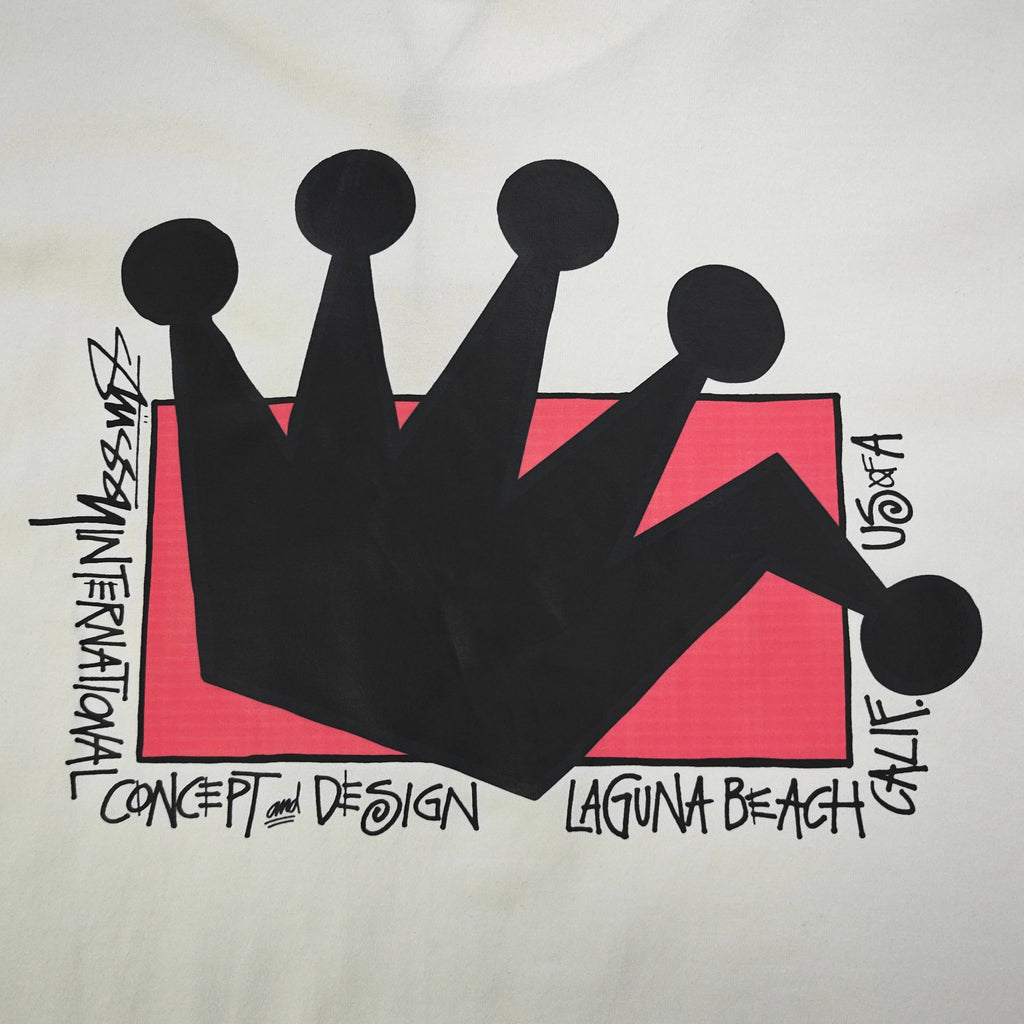 Unisex Stussy Crown Logo Graphic T-Shirt