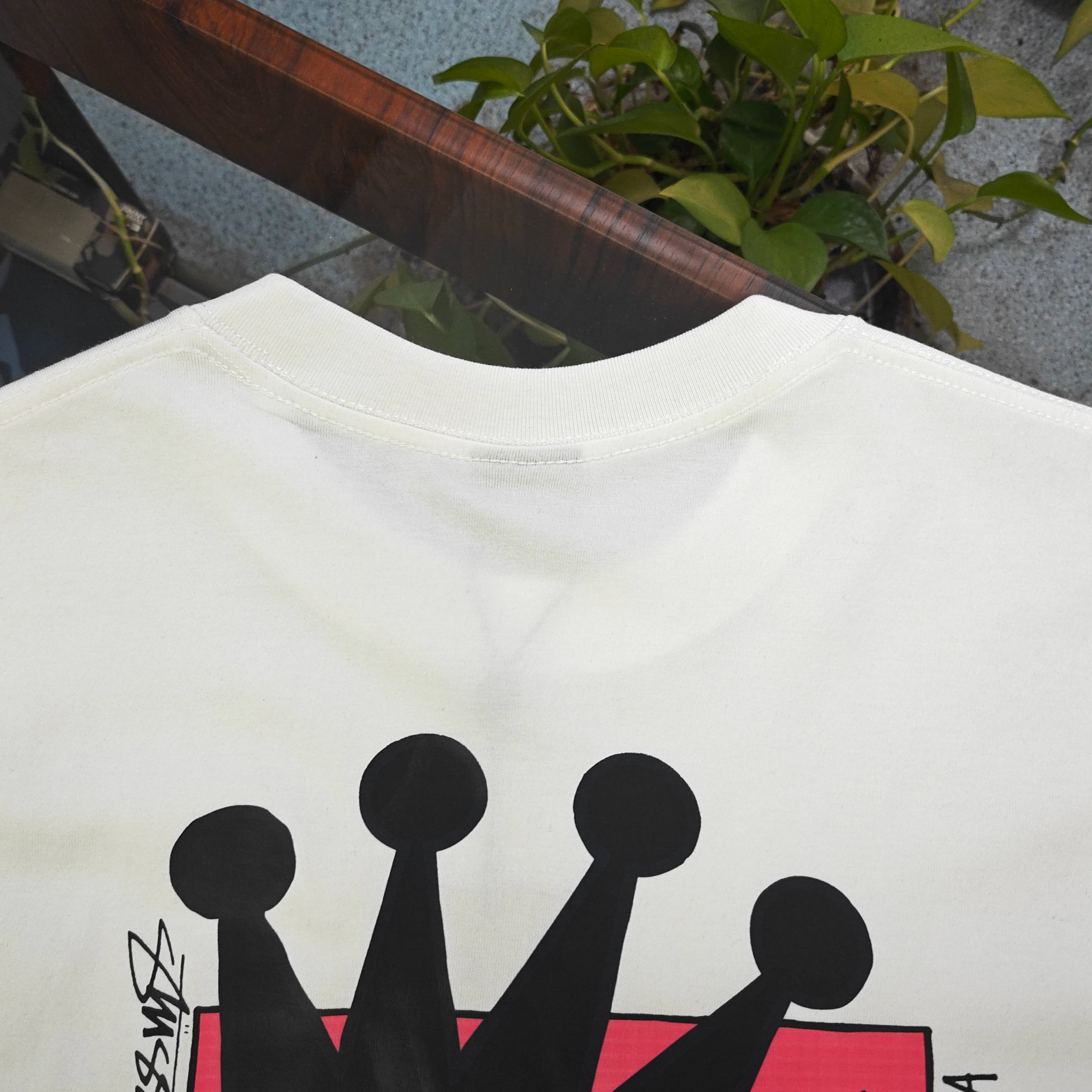 Unisex Stussy Crown Logo Graphic T-Shirt
