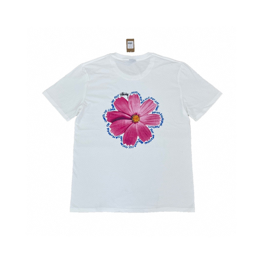 Women Oversized Stussy Daisy Flower Graphic T-Shirt