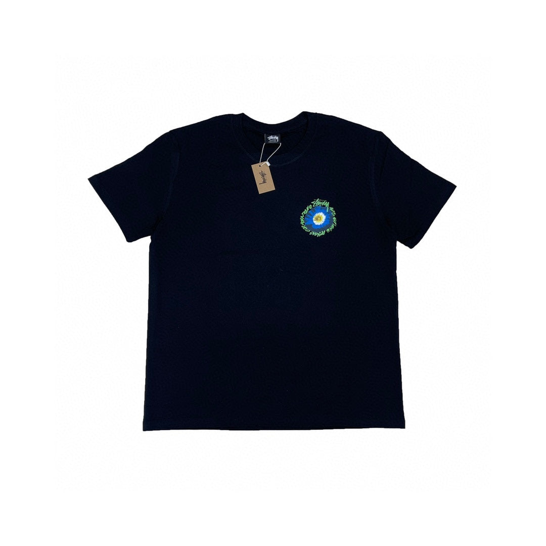 Women Oversized Stussy Daisy Flower Graphic T-Shirt
