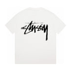 Unisex Stussy Distorted Logo Graphic T-Shirt