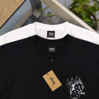 Stussy Flaming Dice Graphic Oversized T-Shirt