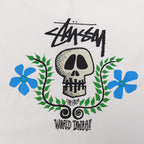 Oversized Stussy Floral Skull Graphic T-Shirt