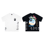 Oversized Stussy Graffiti 8-Ball Graphic T-Shirt