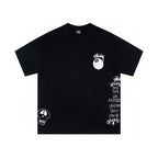 Oversized Stussy Graffiti 8-Ball Graphic T-Shirt