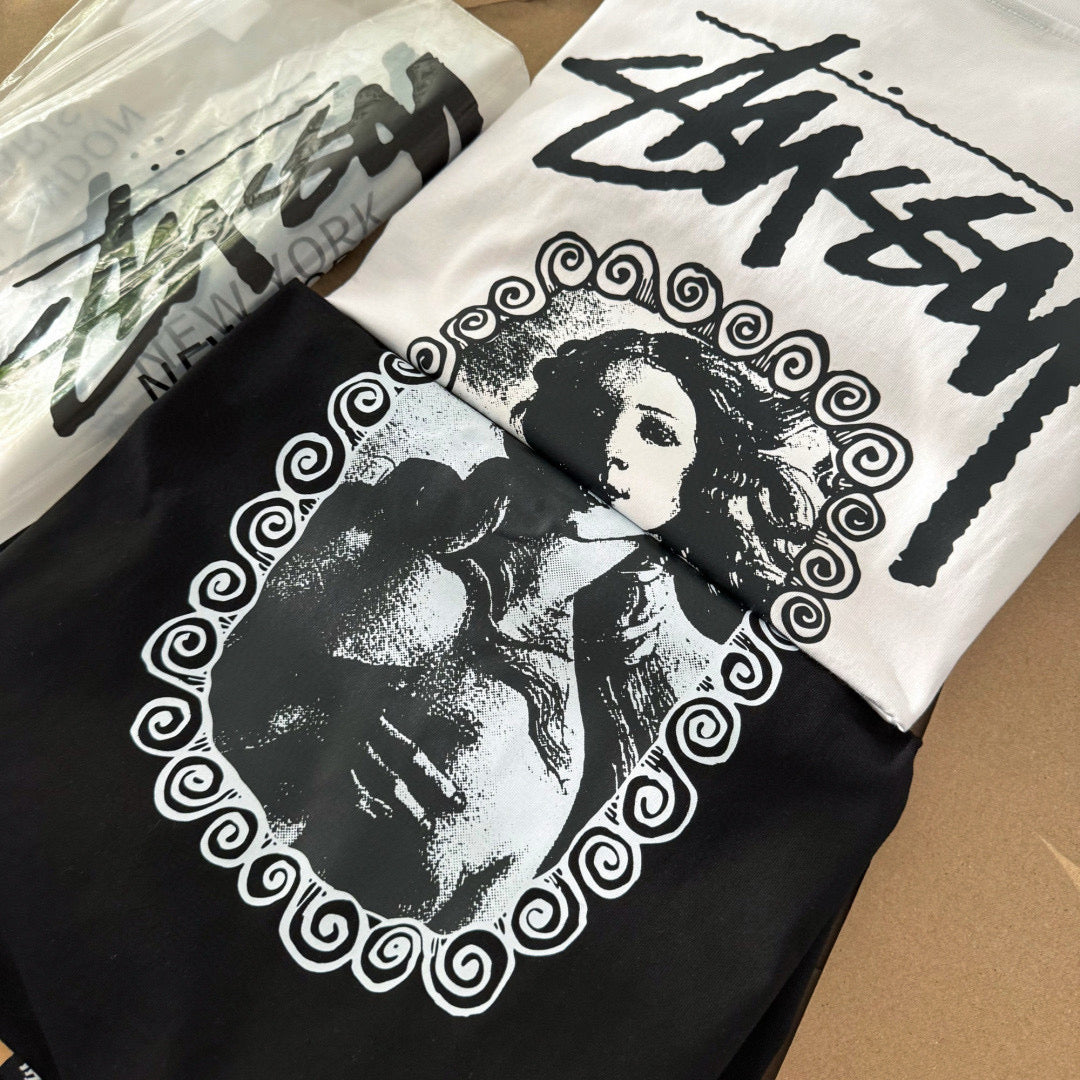 Unisex Stussy Venus Frame Graphic T-Shirt