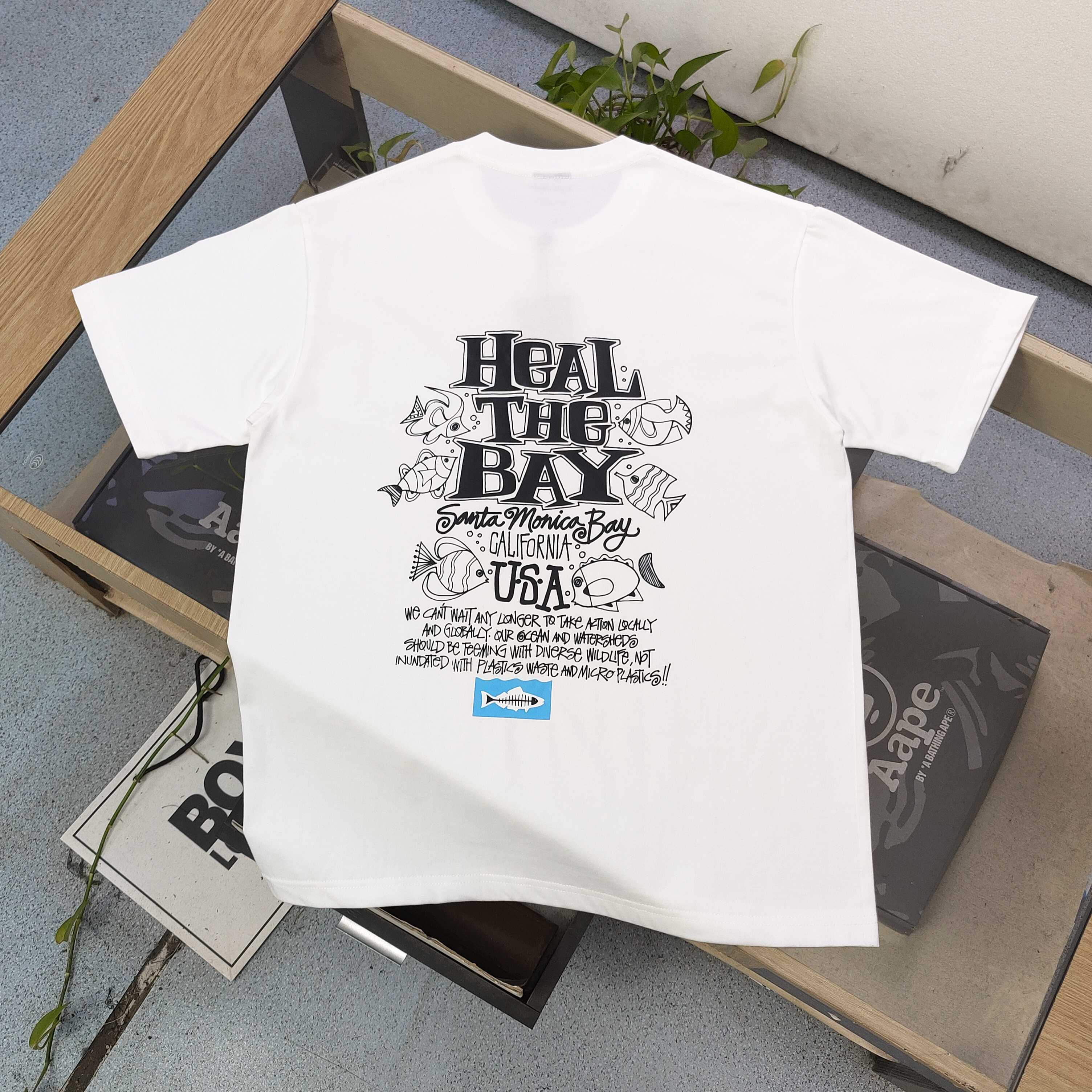 Urban Stussy Heal The Bay Fish Graphic T-Shirt