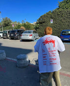 Unisex Stussy Heritage Label Logo Graphic T-Shirt