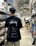 Unisex Stussy Heritage Label Logo Graphic T-Shirt