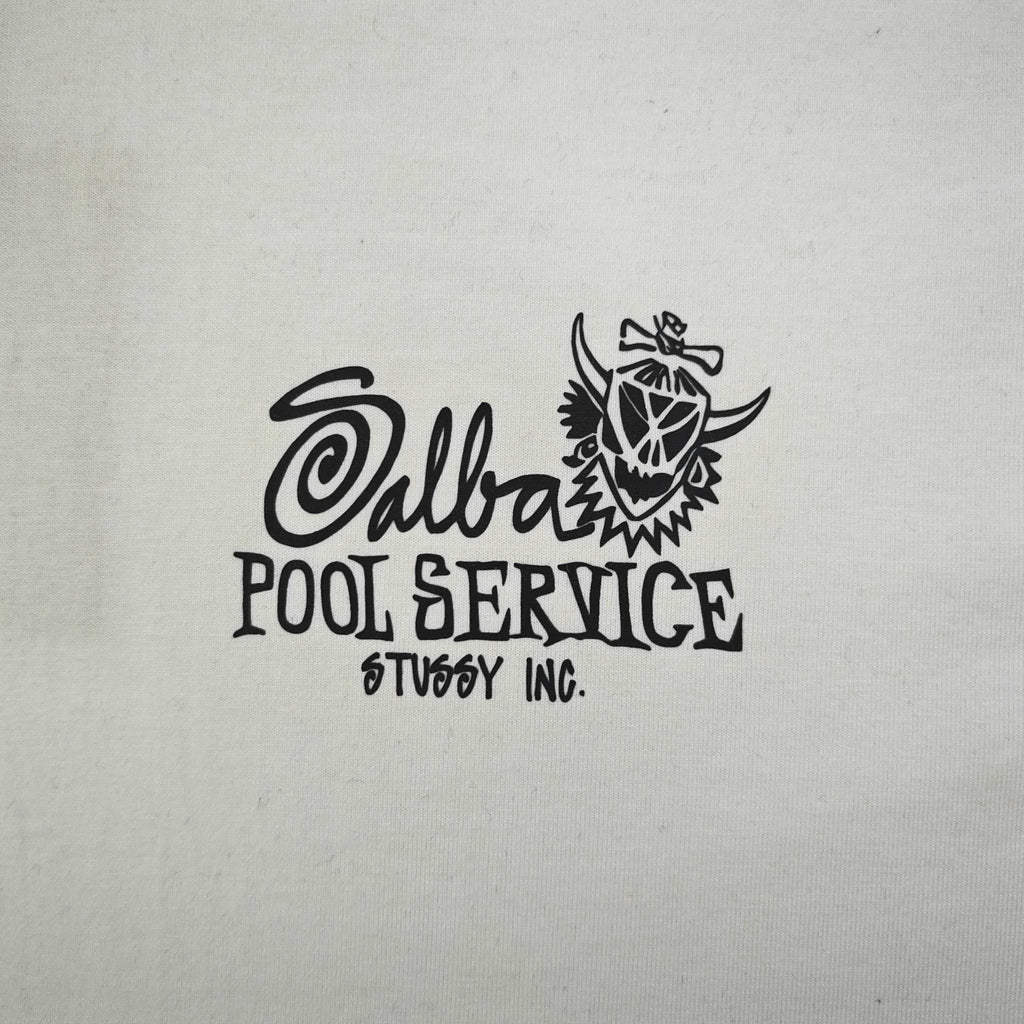Oversized Stussy Palm Pool Service Graphic T-Shirt