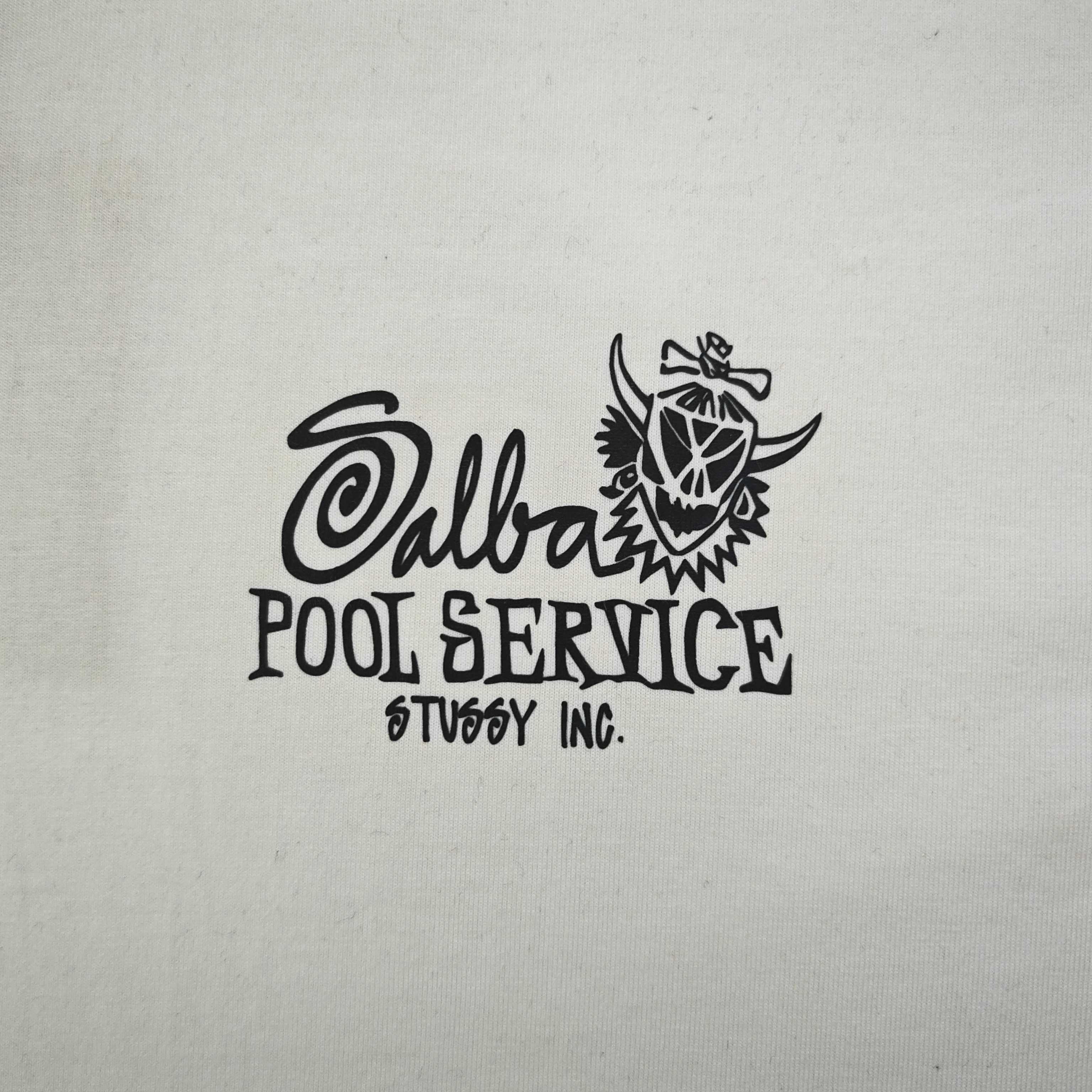 Oversized Stussy Palm Pool Service Graphic T-Shirt