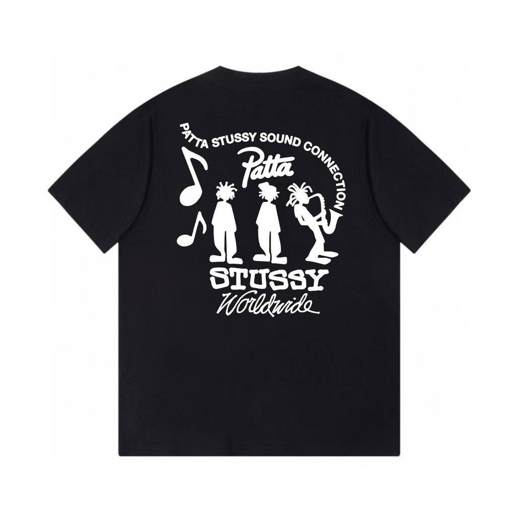 Unisex Stussy Patta Sound Connection Graphic T-Shirt