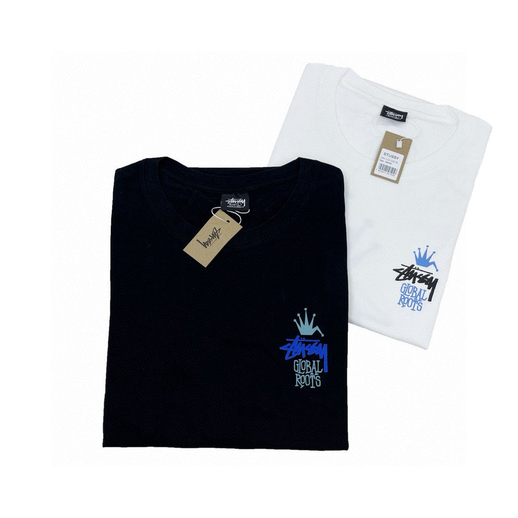 Unisex Stussy Global Roots Crown Graphic T-Shirt