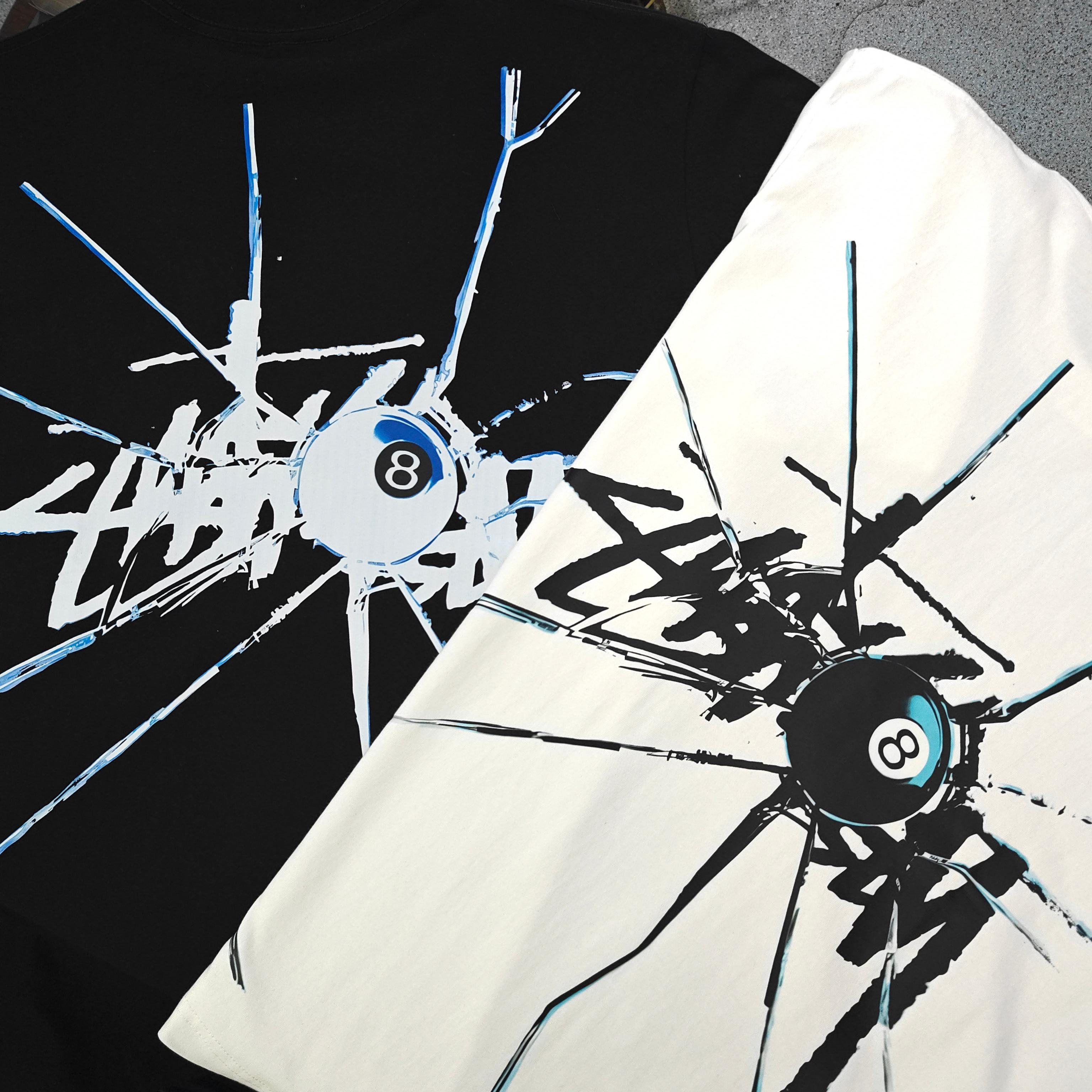 Stussy Shattered 8 Ball Graphic Oversized T-Shirt