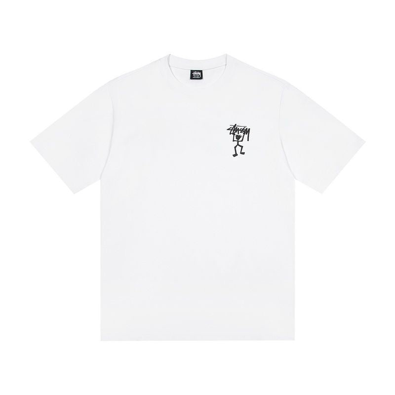 Oversized Stussy Stick Figure Graphic T-Shirt