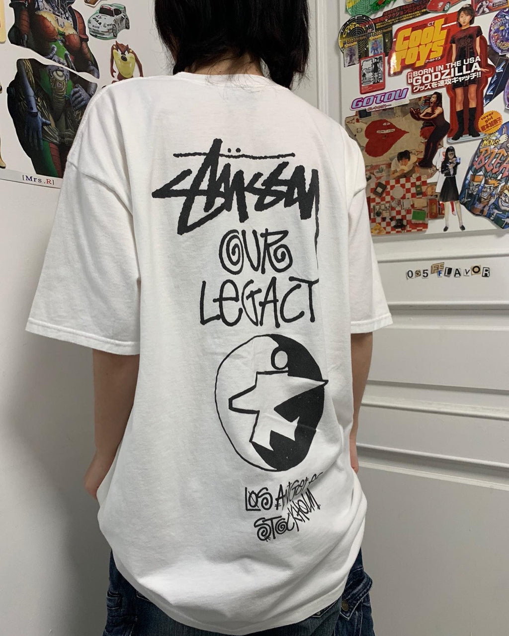 Unisex Stussy Surf Bird Graphic T-Shirt