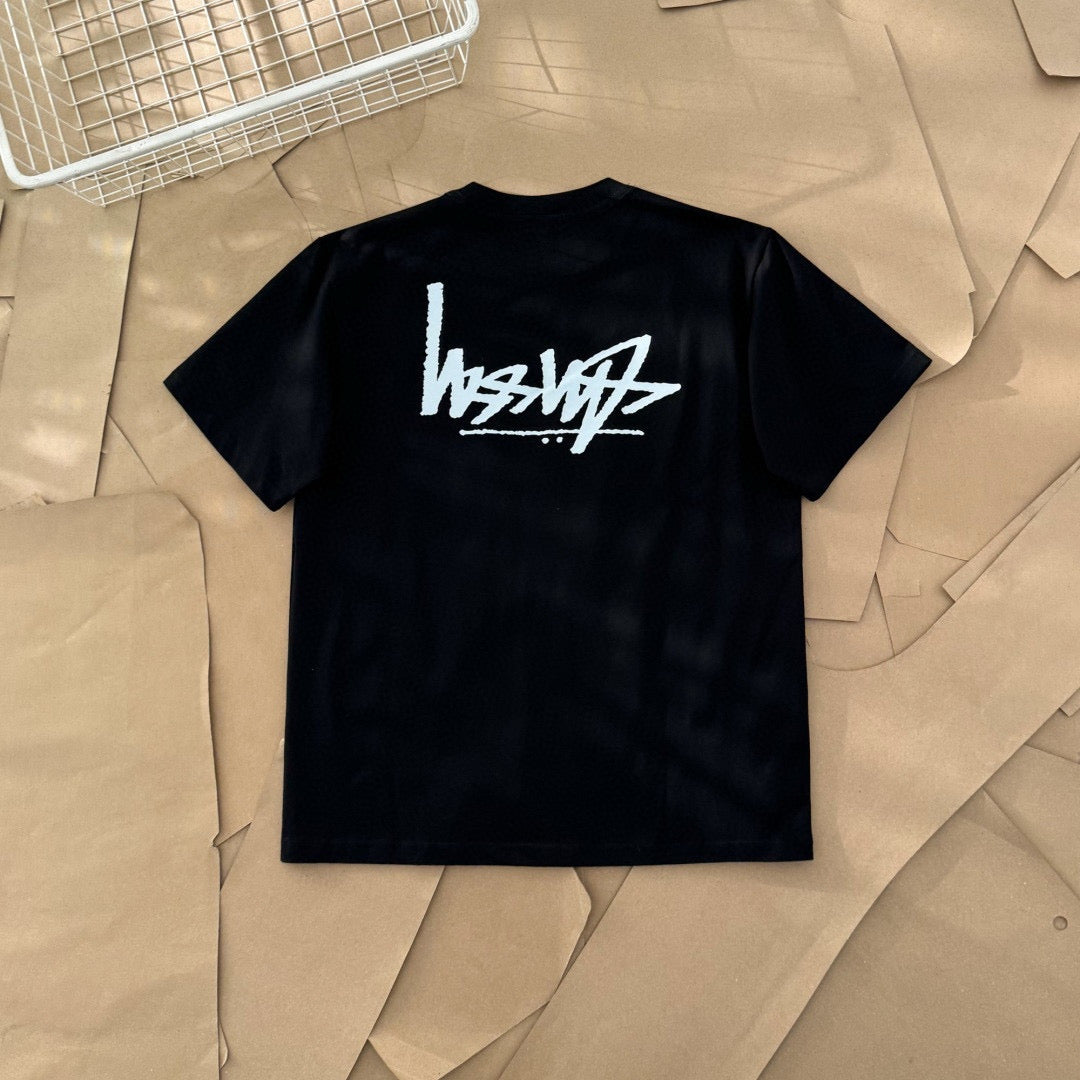 Unisex Stussy Reverse Logo Graphic T-Shirt