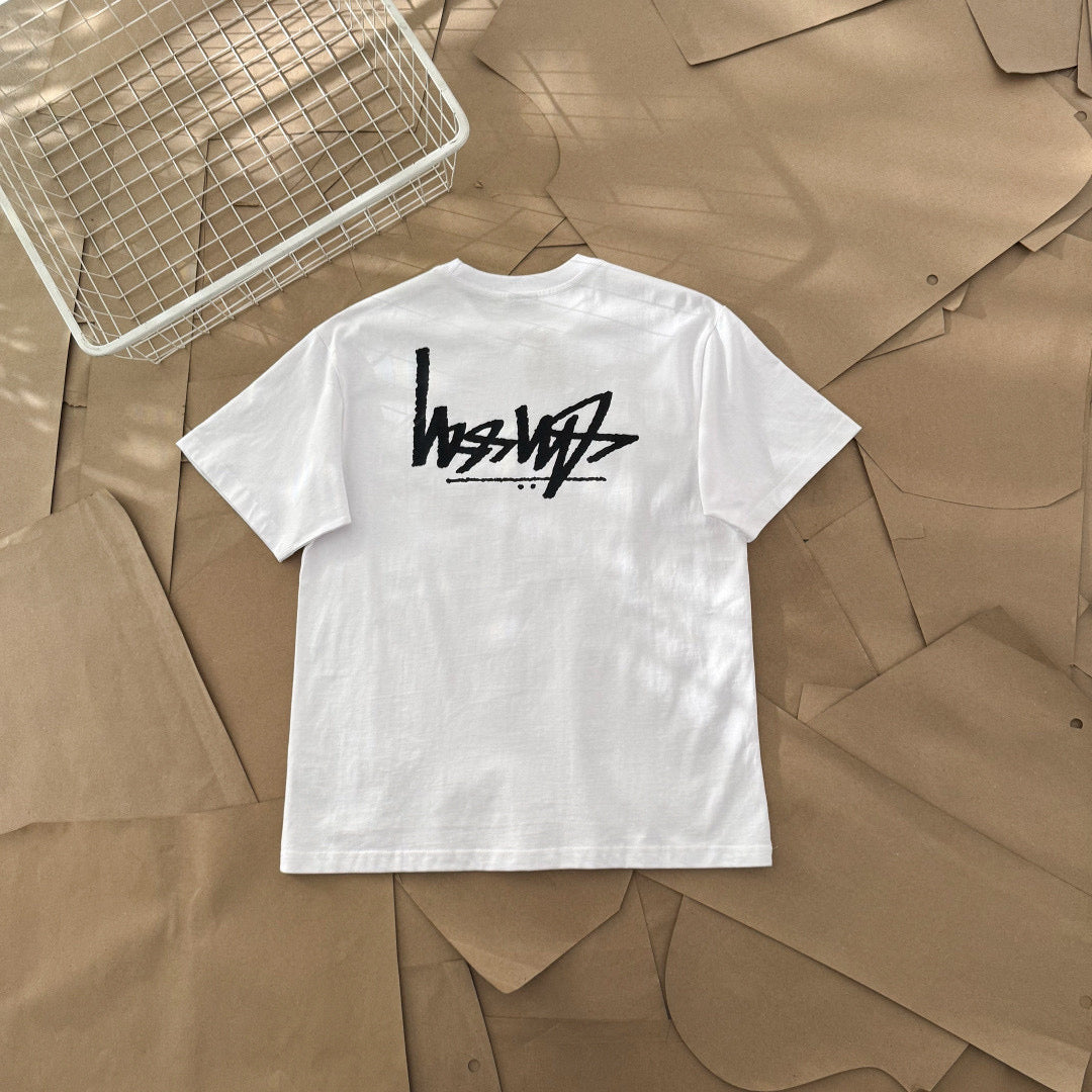 Unisex Stussy Reverse Logo Graphic T-Shirt