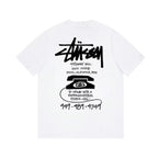 Signature Stussy Telephone Graphic Oversized T-Shirt