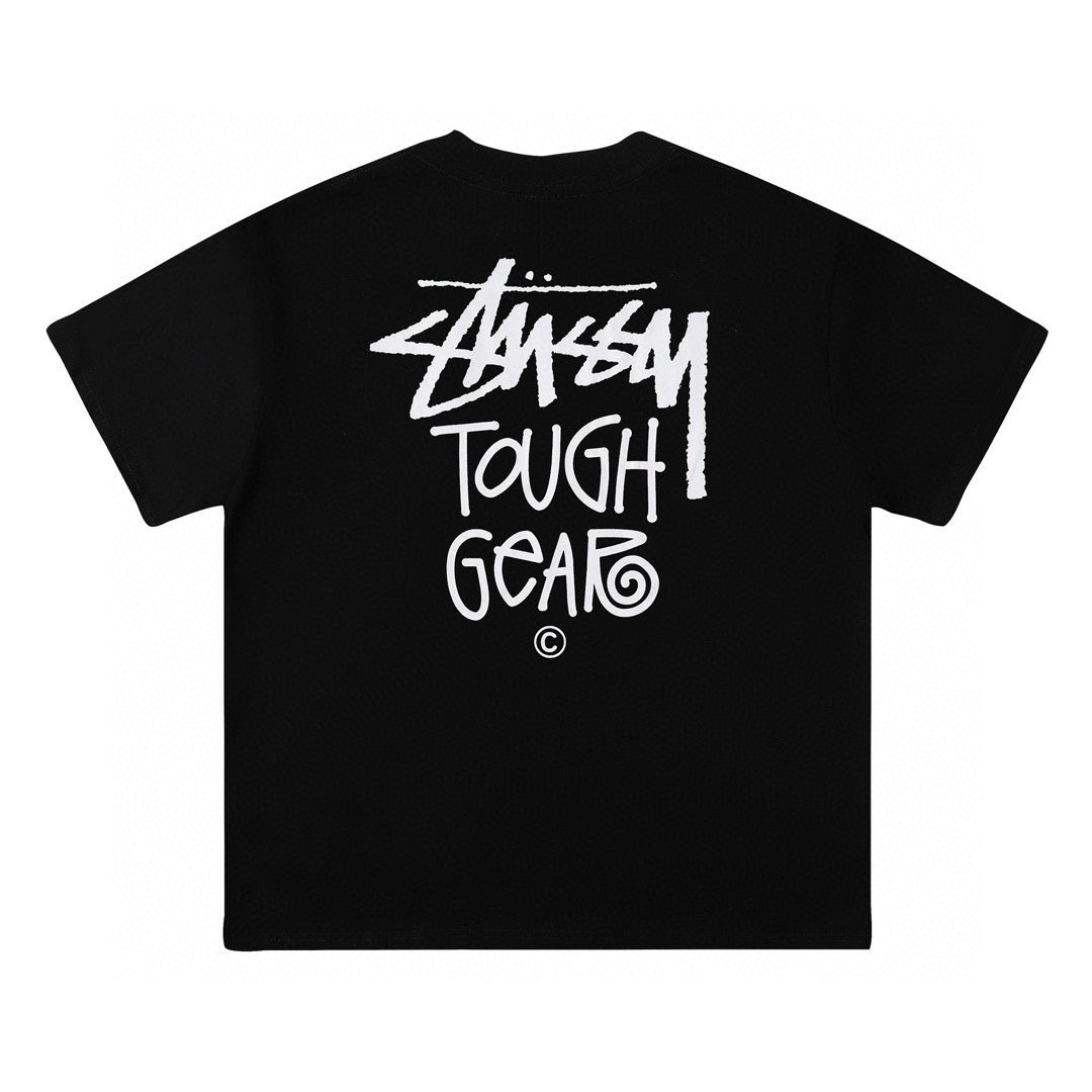 Oversized Stussy Tough Gear Graphic T-Shirt
