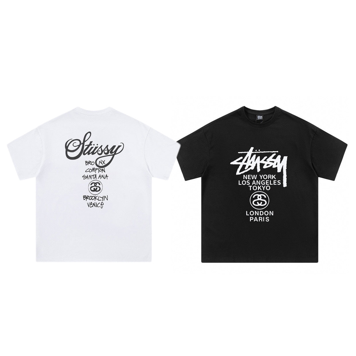 Streetwear Stussy World Tour Graphic T-Shirt