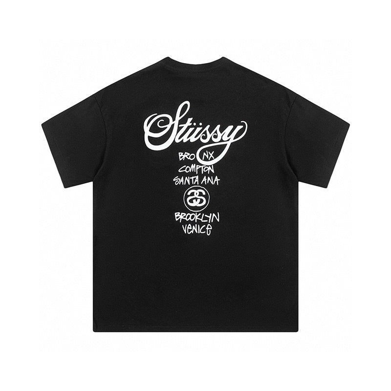 Streetwear Stussy World Tour Graphic T-Shirt