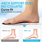 Unisex 4D Cushioned Arch Support Shoe Insoles